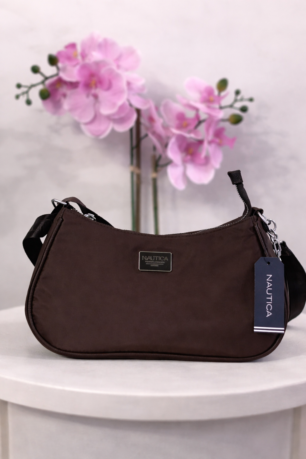 Nautica Brown Shoulder Bag Crossbody Purse New With Tag Stylish Hobo Bag