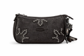 Ed Hardy Brown Studded Shoulder Bag Crossbody Purse Y2K Style Tattoo Design