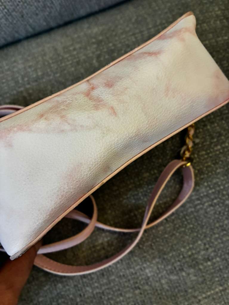 Claires Marble Pink Crossbody Bag | Elegant Women’s Shoulder Purse | Adjustable Strap