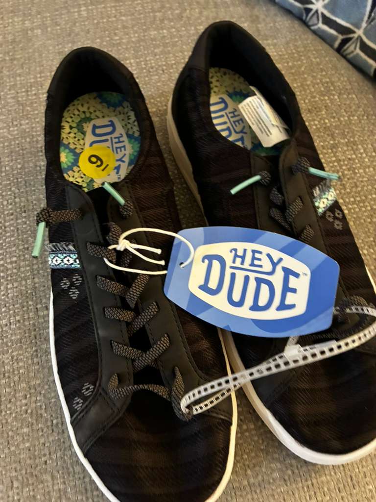Hey Dude Women’s Size 9 Sneakers | Lightweight Comfort Shoes | Casual Slip-On Lace Style NEW